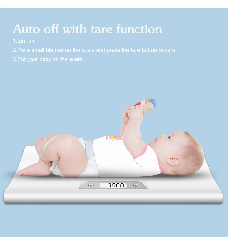 China Suppliers Commercial Custom Blue tooth Smart Weight Weighing Electronic Digital Baby Scale