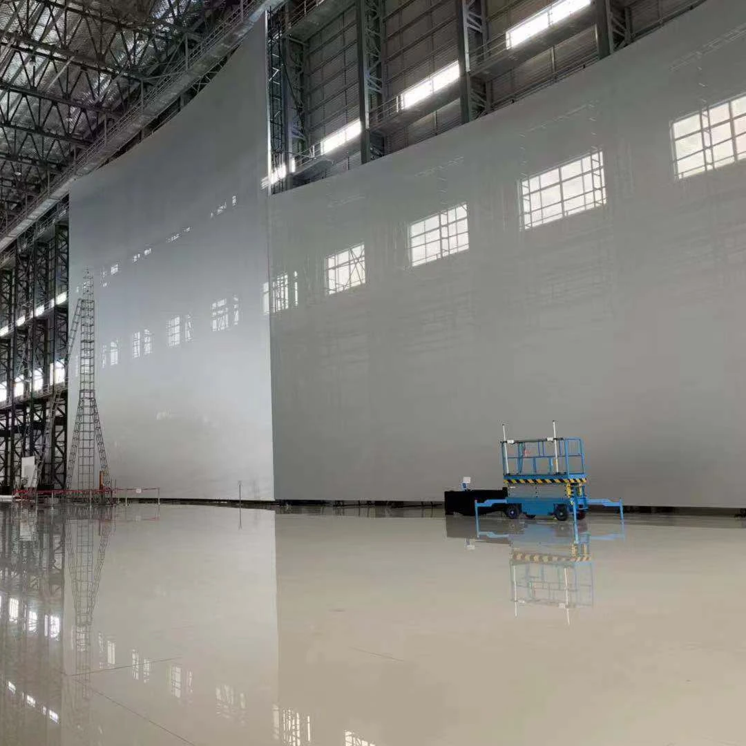 Professional 3d Silver Acoustically Transparent Projection Screen Fabric Standard 2.4 High Gain PVC Soft Metal Material in Roll