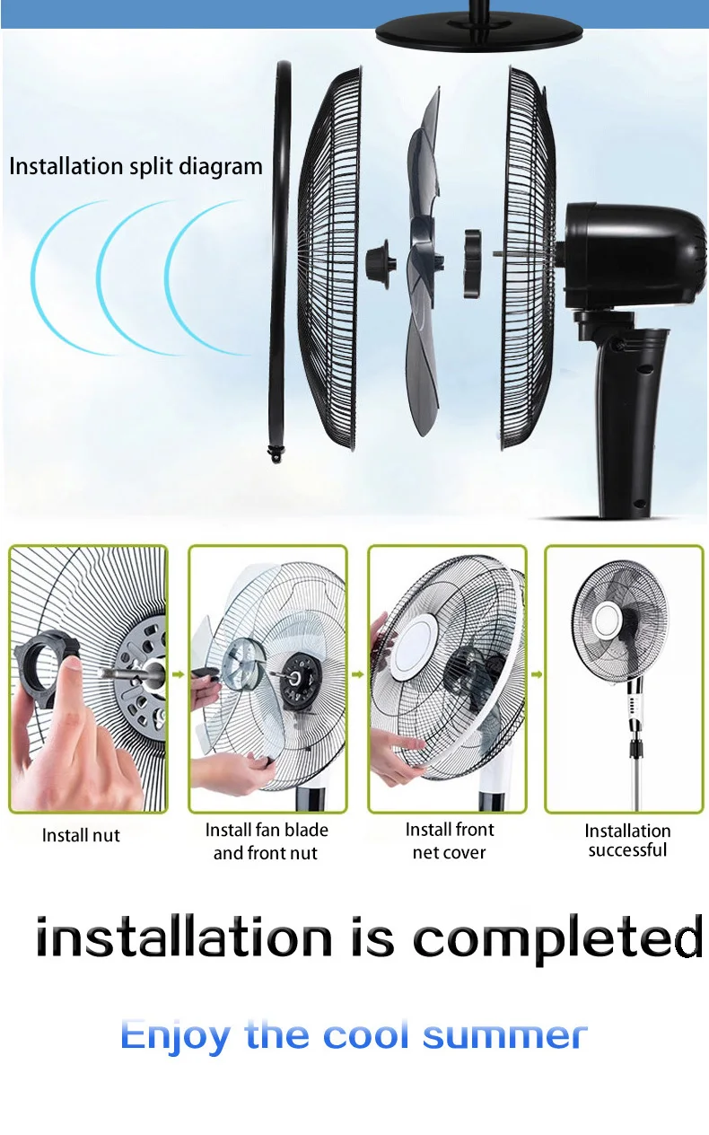 Vertical Stand Cooling Fan, 16inch, 220, 40 - detail 22