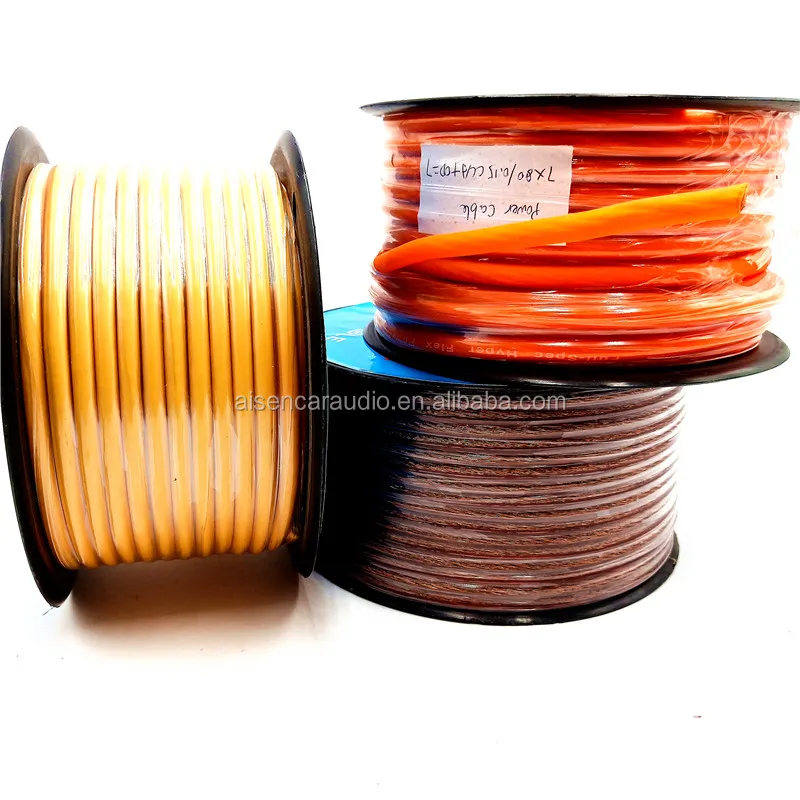 Pure Copper 8awg Car Audio Power Cables 8 Ga Kit Amp Car Audio Power Wire Buy Ofc 8 Gauge
