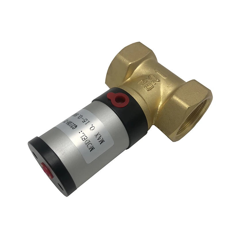 Q22DH Series Two Way Two Position  Brass Body Pneumatic Control air Solenoid  Control Valve