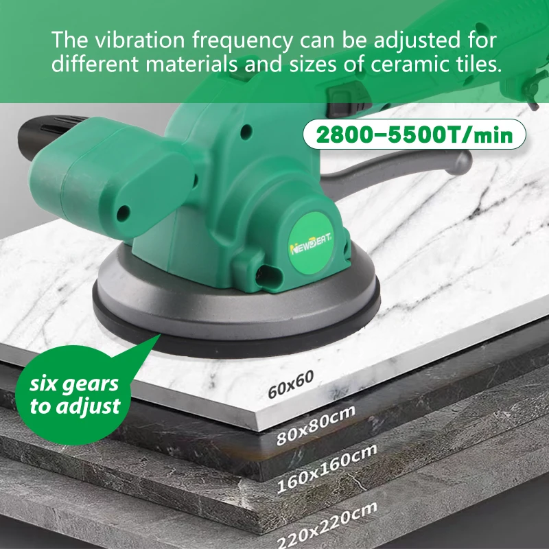 NewBeat Hand Portable Tile Vibration Tool Machine Electric Battery Powered Mini Cordless Tiling Removal Tools Cheap Price