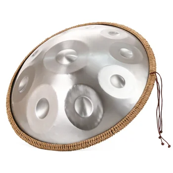 Wholesale 22-Inch D Minor Kurd Handpan Drum 10 Notes Silver Professional Performance 440HZ Sound for Everyone