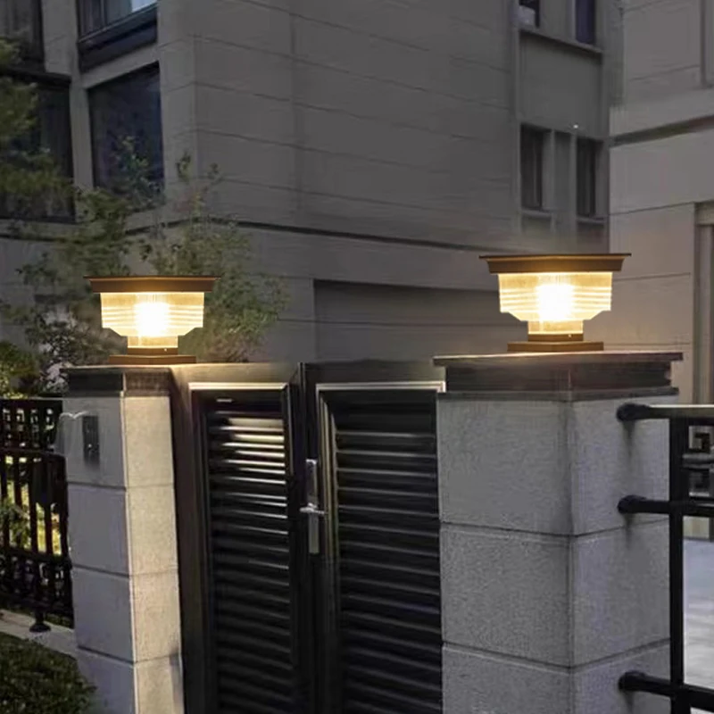 Modern Led Solar Powered Main Gate Light For Home Garden Outdoor ...