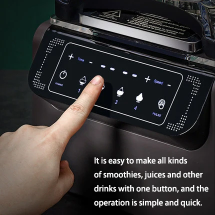 Высококачественный многофункциональный коммерческий блендер 2 л, 1800 Вт, высокоскоростная соковыжималка, блендер с низким уровнем шума, промышленный блендер