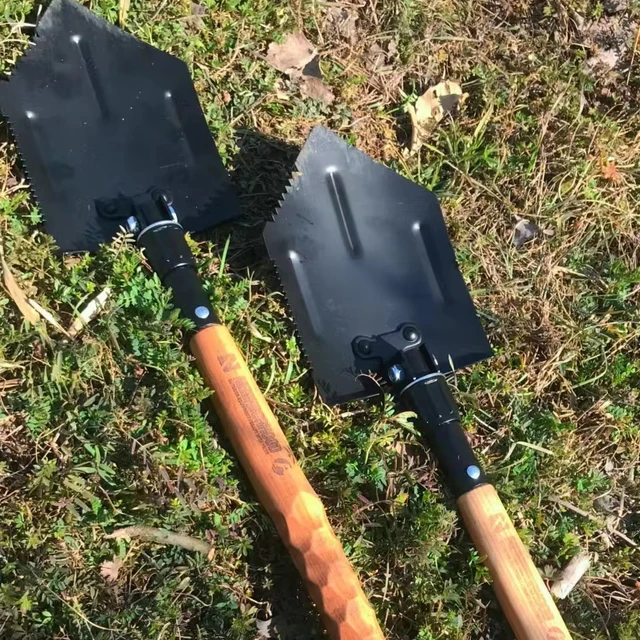 Outdoor Camping Portable Vehicle Tool Industrial Multifunctional Folding Shovel Strong Shovel for Hiking Outdoor Adventures