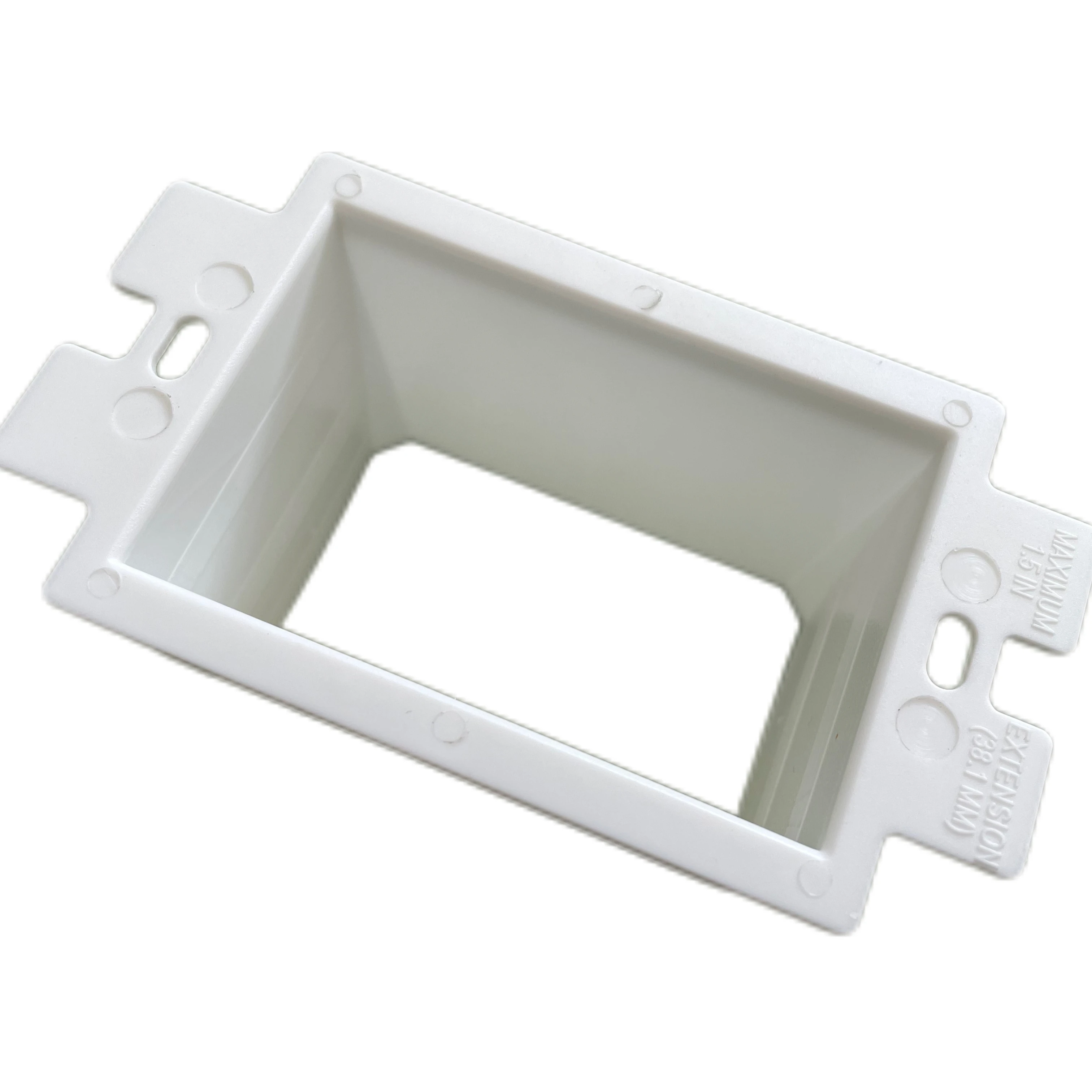 Alibaba.com: Single 1 Gang Rectangular Wall Box Extender, White Plastic ...