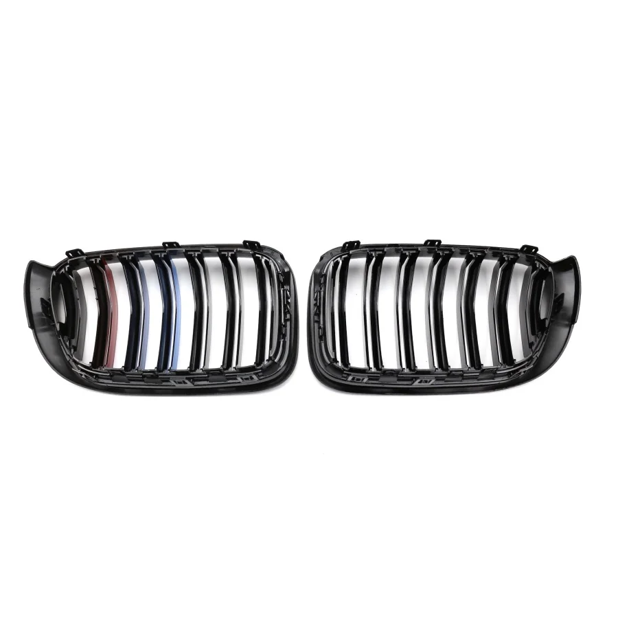double bar abs front grille for bmw x3 2019 2021 models-5
