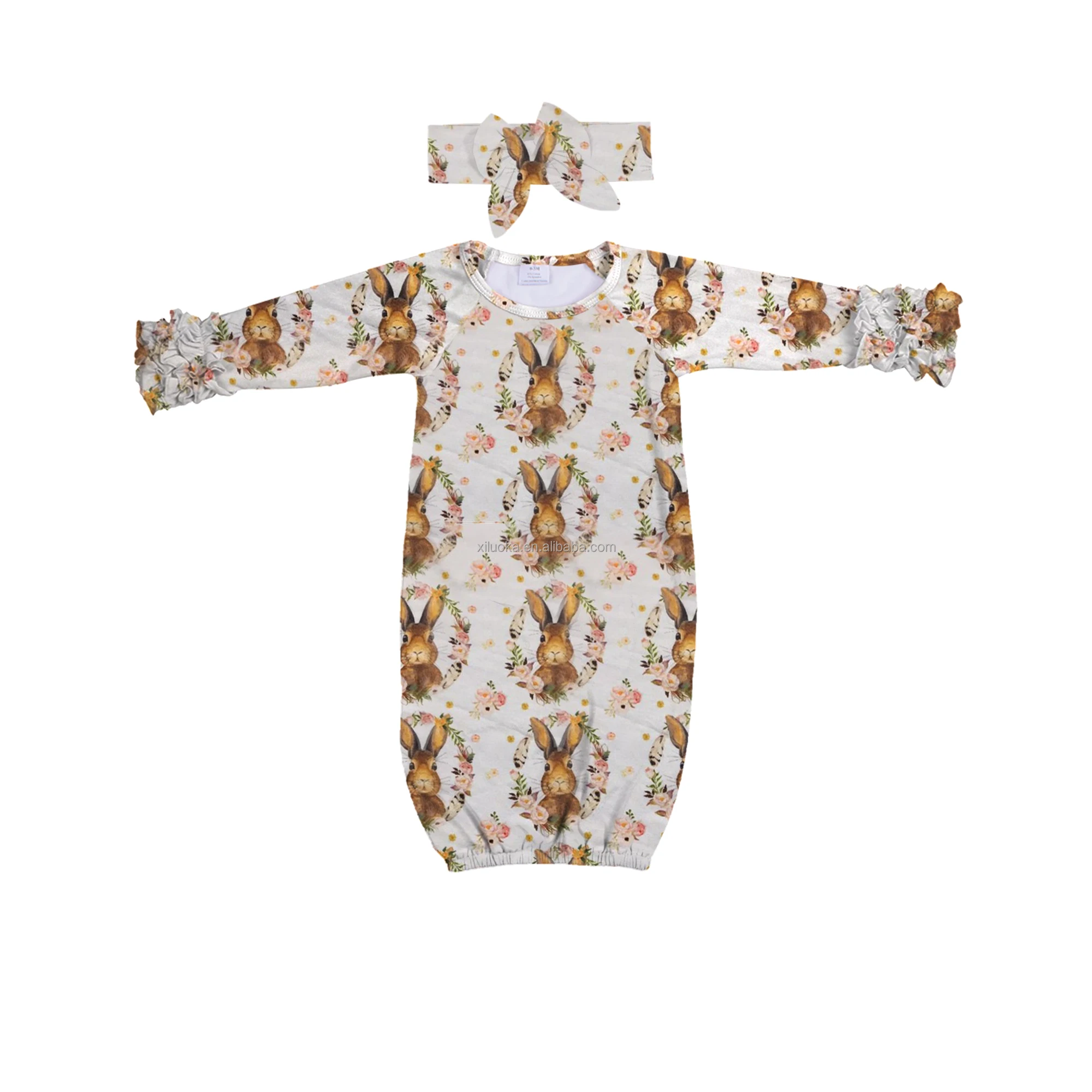 Wholesale ruffle baby gowns Clearance