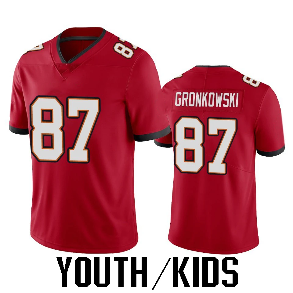 Wholesale Men's Tampa Bay 12 Tom Brady 87 Rob Gronkowski American Football  Jersey Stitch S-5XL From m.