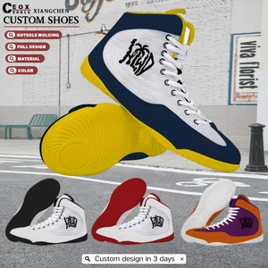 2026 Trends Custom Professional Boxing Shoes Men Light Weight Wrestling Shoes Men Breathable Boxing Sneakers Male Athletic Shoe