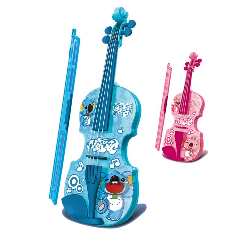 Samtoy Good Quality Educational Electronic Cartoon Toy Musical Instruments  Violin Toy for Toddler Children
