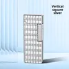 Vertical Square Silver