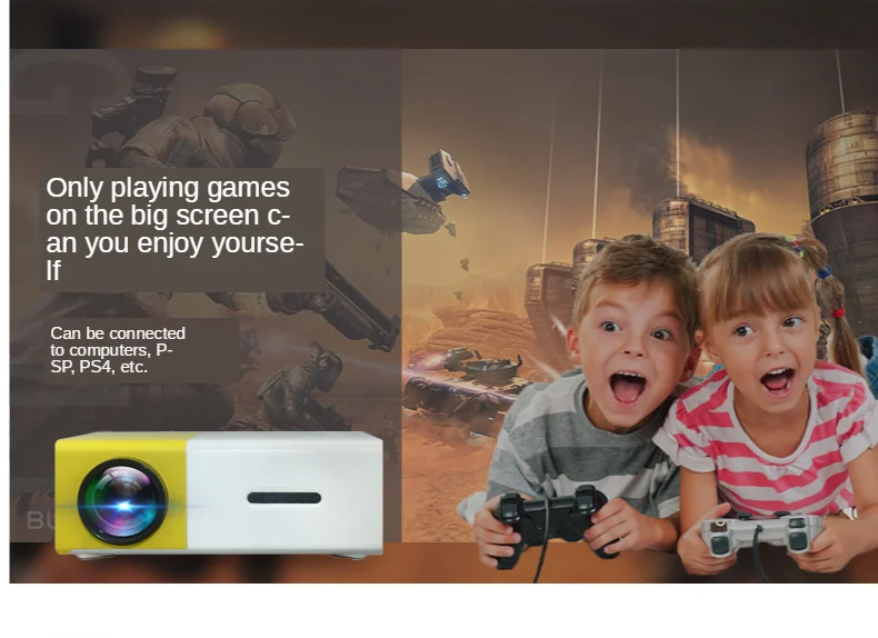 Excel Digital Video Mini Projector Full Hd Home Theater Lcd Projector Support 1080p Phone Projector for Kids
