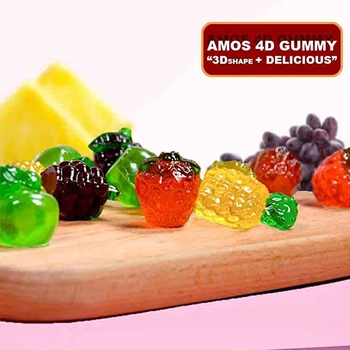 amos 4d gummy candy with fruity