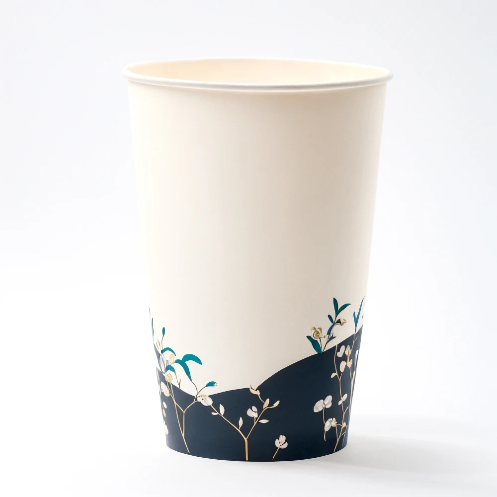 Custom wholesale Biodegradable high quality disposable 8oz 12oz 14oz 16oz Hot Drinks paper coffee cup