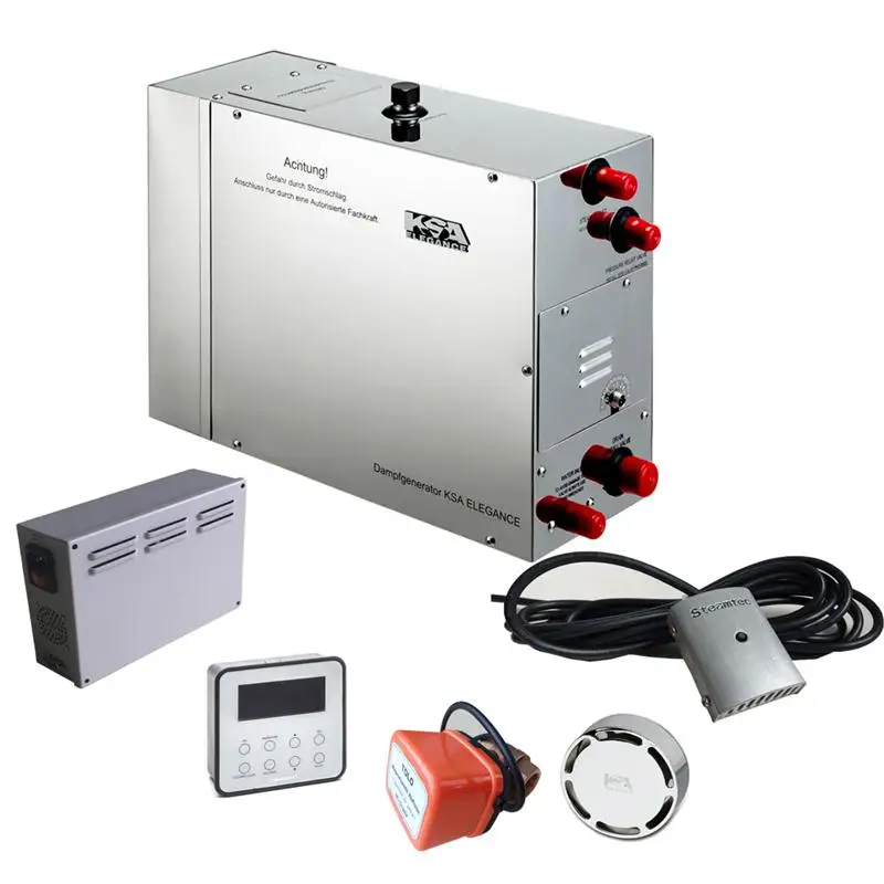 Steam Machine Sauna Bath Generator 3KW 4KW 5KW 6KW 8KW 9KW Home Sauna Set Accessories Hammam Electric for Day Spa Commercial Use