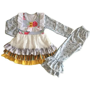 Wholesale Children Clothing Fall/Winter Baby Girls Boutique sets Kids Clothes