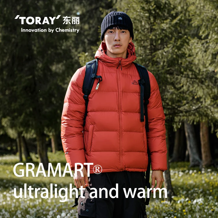 PELLIOT Padding Men Lightweight Down Puffer Winter Warm Foldable Casual Outdoor Ultralight White Goose Down Coats