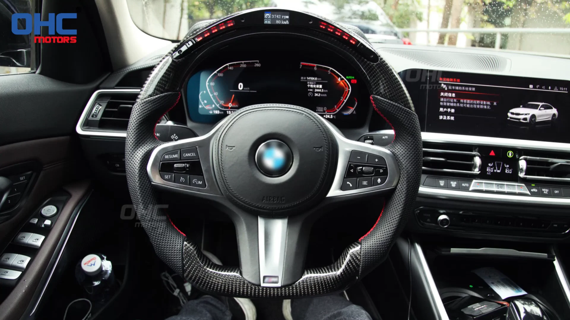 Customized Car Accessories Fit For Bmw 3 Series G20 M340i Led Performance  Carbon Fiber Steering Wheel Ohc Motors - Buy Carbon Fiber Steering  Wheel,Fit For Bmw 3 Series G20 M340i,Car Steering Wheel