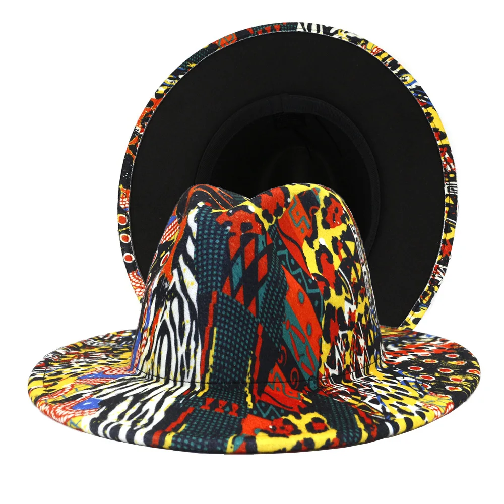 Buy Wool Felt Fedora Hats,Leopard Print 