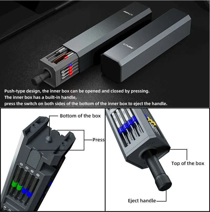 New Design 31 in 1 Aluminum Handle for Mobile Phone Repair Tools Kit Precision Mini Screwdriver Set