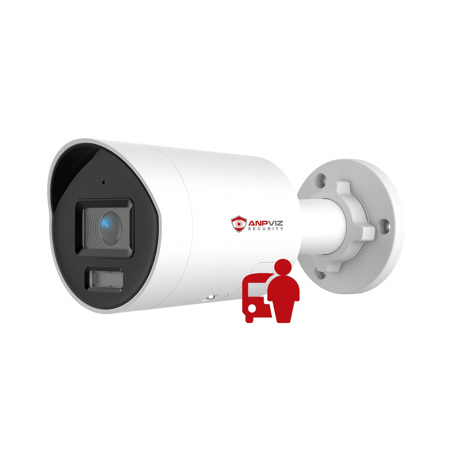 ANPVIZ 4K 8MP IP Camera Security Bullet POE Outdoor Camera VCA Human