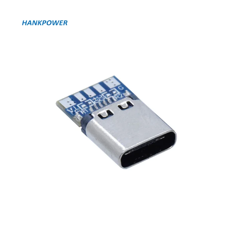 Connettore USB Tipo-C Da Pannello &ndash; Presa Femmina 2 Poli Con Filo, Generico