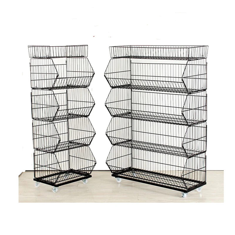 Alibaba.com: Free Standing Supermarket Retail Sales Wire Basket Shelf ...
