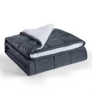 New Design Sensory Fleece Sherpa Sherpa Adults Weighted Blanket