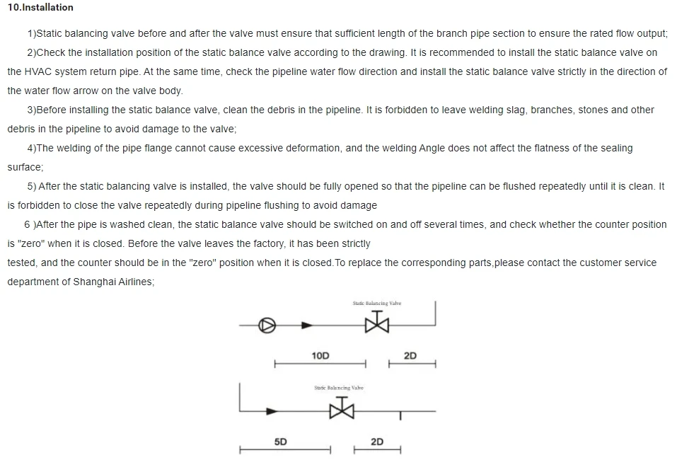 High Quality Flow Control Digital Balancing Valve Balance Hydraulic Control Valve for Water Direct China Factory manufacture