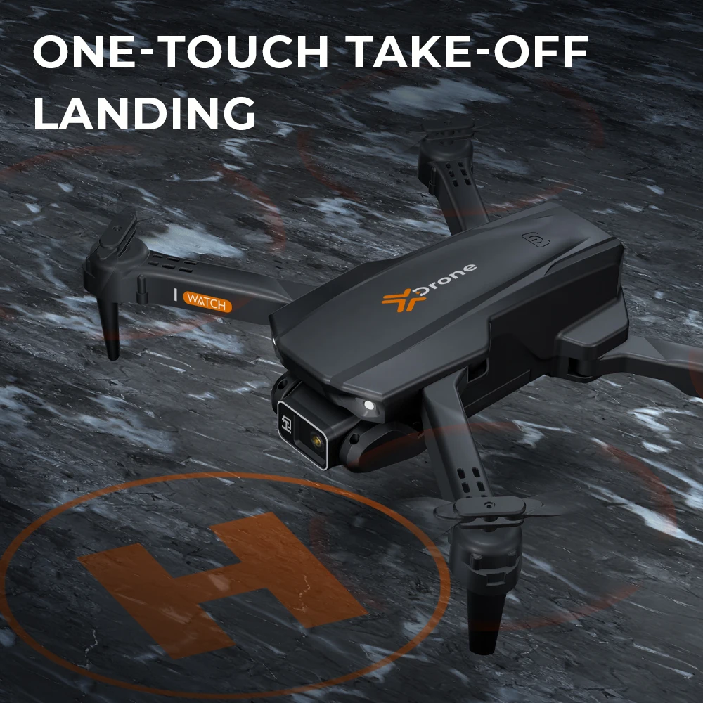 RC DRONE PLIABLE intelligent Quadricoptère Noir avec dual caméras 4K jouet / EBPX EUR 35,95 - FR