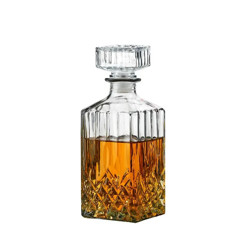 Custom Square 100ml 250ml 300ml 375ml 500ml  Wine Champagne Liquor XO Empty Glass Bottle