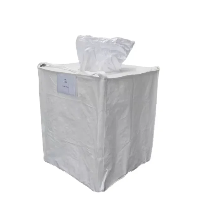 X Bottom Support Storage Ton Bags Breathable Feature 1000kg Loading Unloading Port