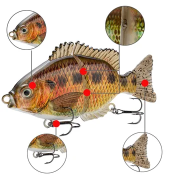 Cheery High Quality 14cm 82g 2 Section Sunfish Lure Multi-segment Bait Artificial Bionic Bait Fishing Hard Lure – Hard Lure – view 4