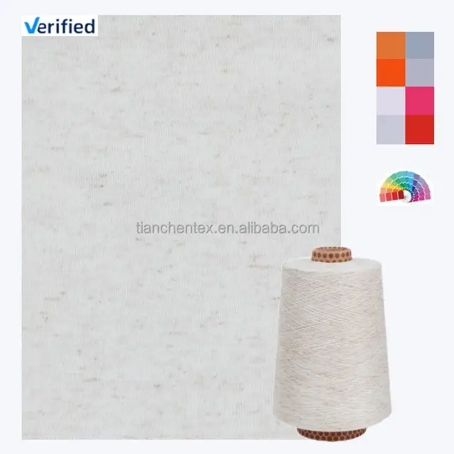 High-Strength 16-31S Blended Yarn Green Environmental Protection Lycere Nylon Linen Cool Dry Moisture Knitting Recycled