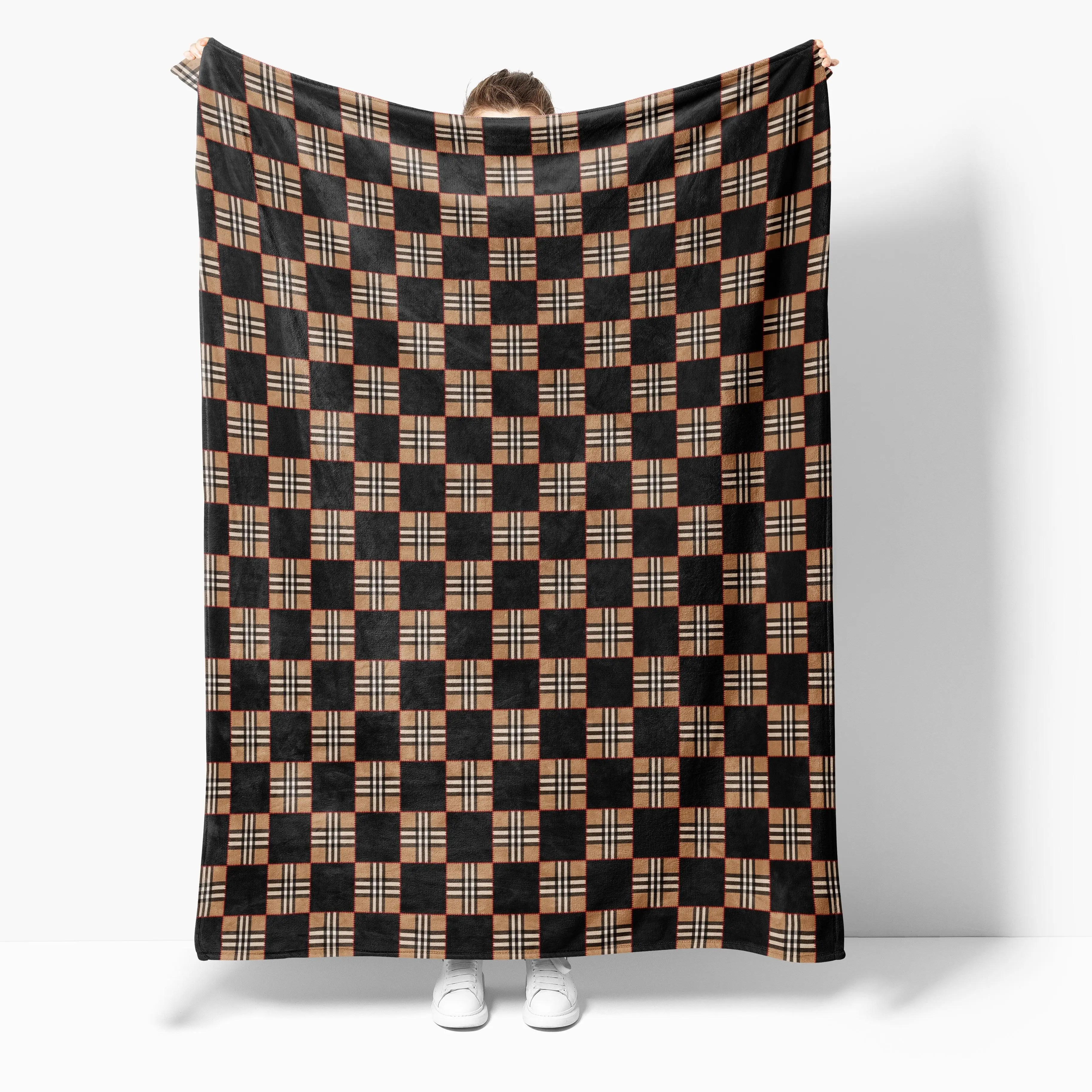 Groothandel Luxe Designer Uitstekend Gedrukte Comfortabele en Warme Flaneldeken, Geschikt voor Woningdecoratie en Cadeaudekens
