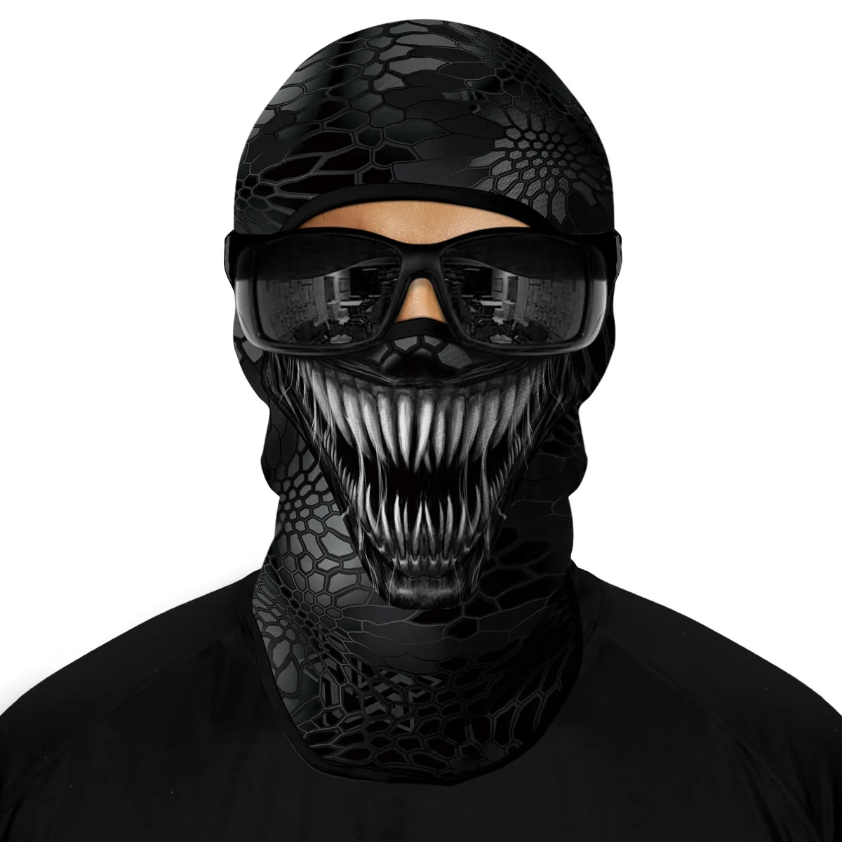 Venom Ski Mask Balaclava, Black Purple