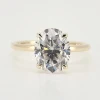 Moissanite ovale giallo 2ct s925