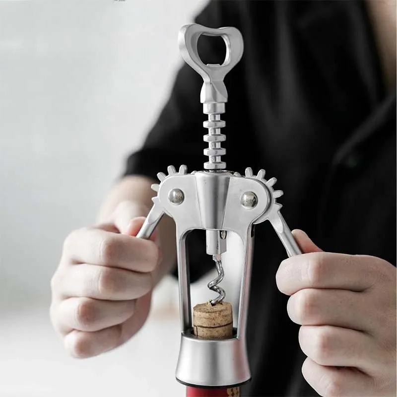 Zinc Alloy Cork Remover Tools Multifunctional Bottle Corkscrew Wine