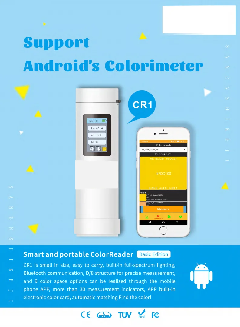 Ral Color Reader Scanner Color Measuring Device Color Measuring