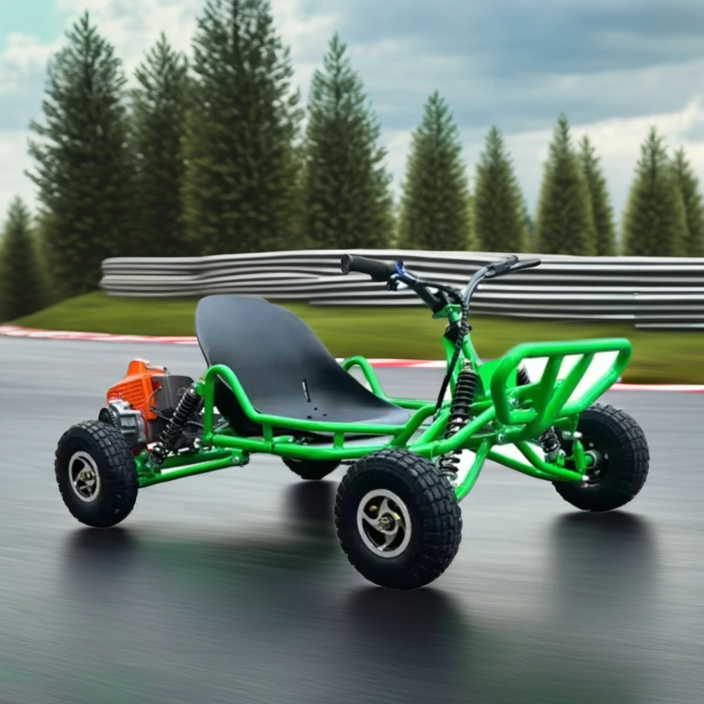 Kid Mini Suspension Handlebar Go Kart - 63CC Off-Road Electric Fun