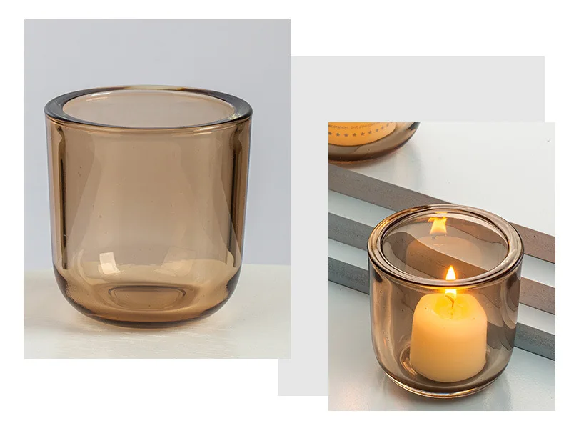 Custom Luxury 8oz 10oz 12oz Round Wide Empty Frosted Candle Jar With ...