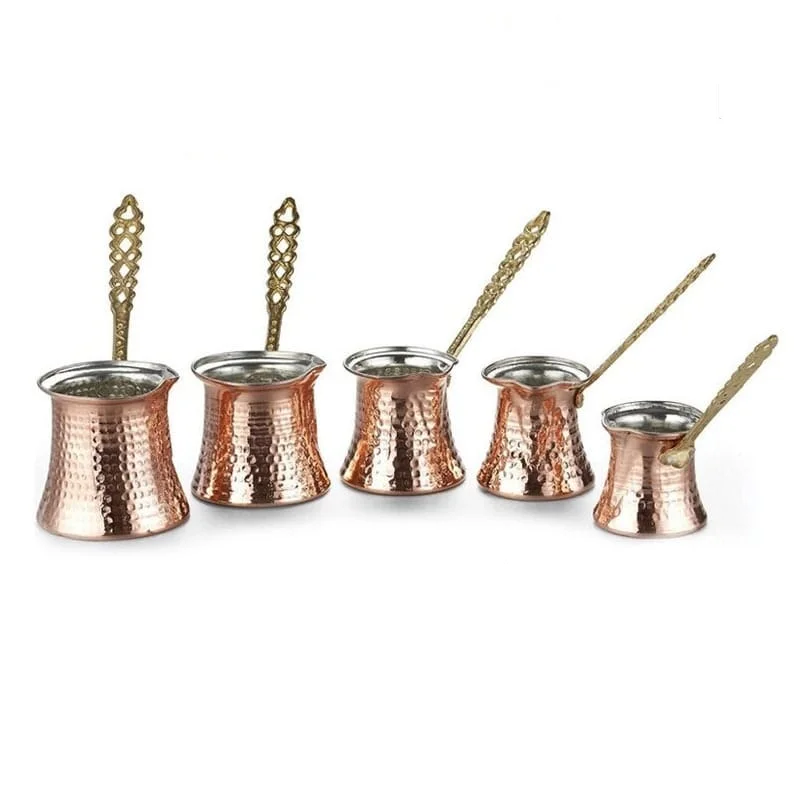 Turkish Copper Coffee Pot Traditional Design Coffee Maker Cezve Ibrik