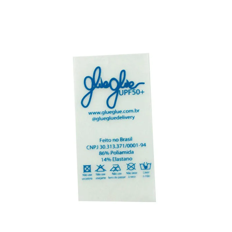 Clothing Care Labels Custom Apparel Garment Labels Transparent High Quality Soft Silicone Water Proof Printed Tpu Sustainable