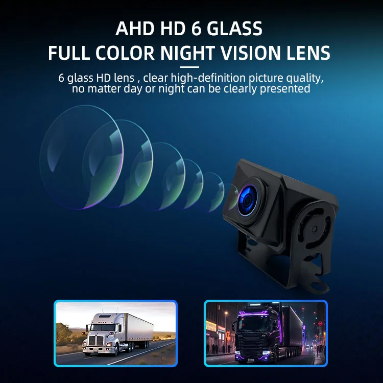 Wemaer 10 Inch 6CH BSD AI Touch Screen 6 Channels AHD DVR Recorder Vehicle Camera Monitor Blind Spot Detection System for Truck details