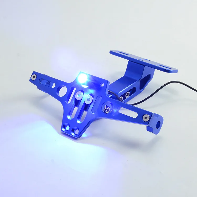 SLKE аксессуары для мотоциклов Серебряный стальной монстр модифицированный держатель Маленькая обезьяна номерного знака электрического