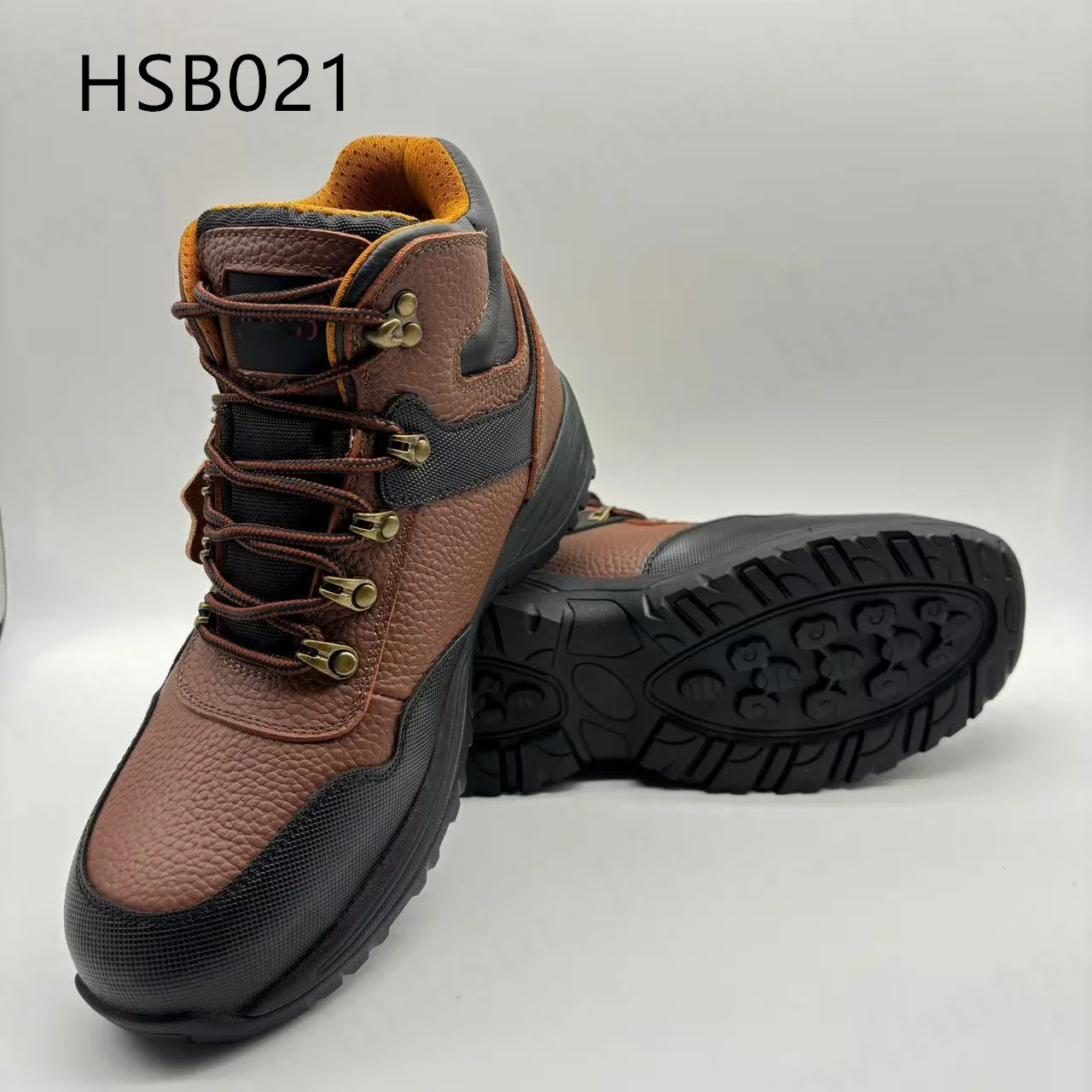 LXG,Refinery Mechanic Best Embossed Leather Safety Shoes with Steel Toe Good Rebound & Cushioning OutSole PPE Work Boots HSB021