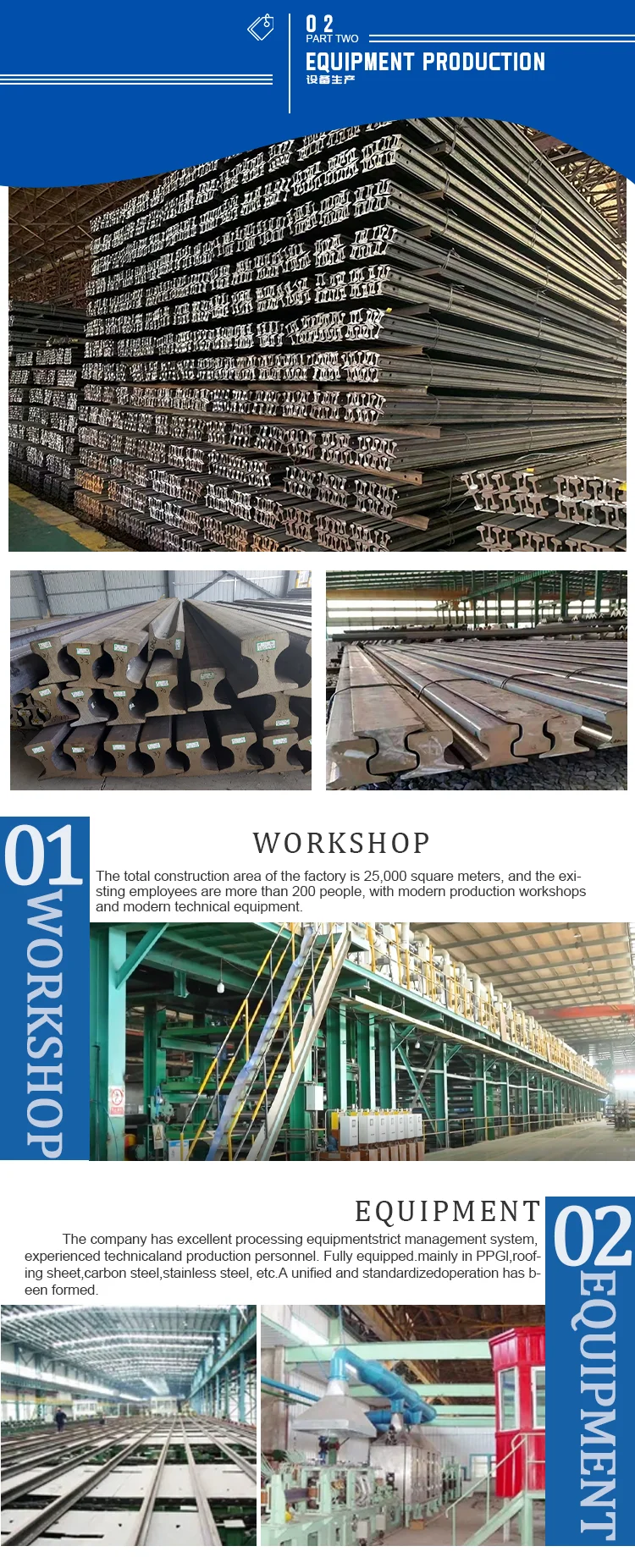 Best Quality Astm Standard Light Steel Rail Factory Supplier Rail Railway For Train Track