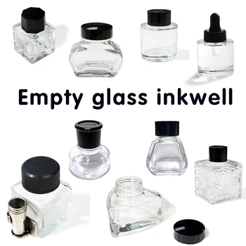 モンブラン　クリスタル　インクウェル　インク瓶 スクエア25mlガラスボトルインクウェル20色メタリックインク万年筆